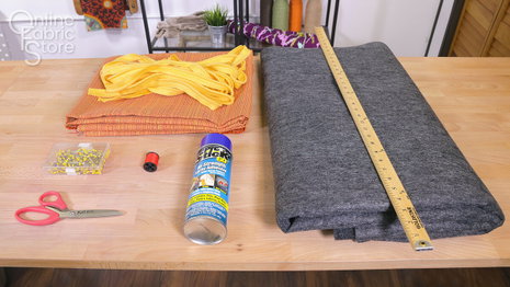 How to Make a Fabric Rug with Trim