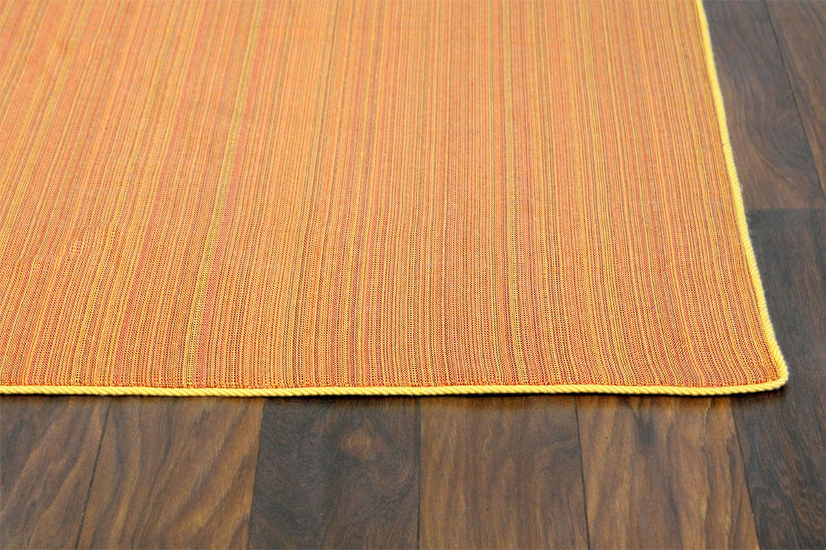 How to Make a Fabric Rug with Trim