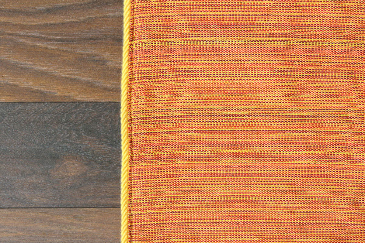 How to Make a Fabric Rug with Trim
