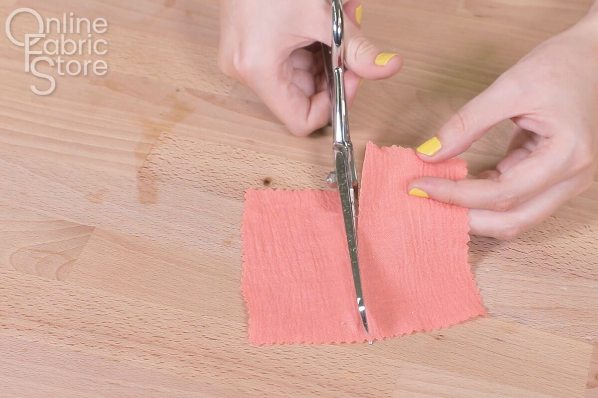 Cut with very sharp scissors