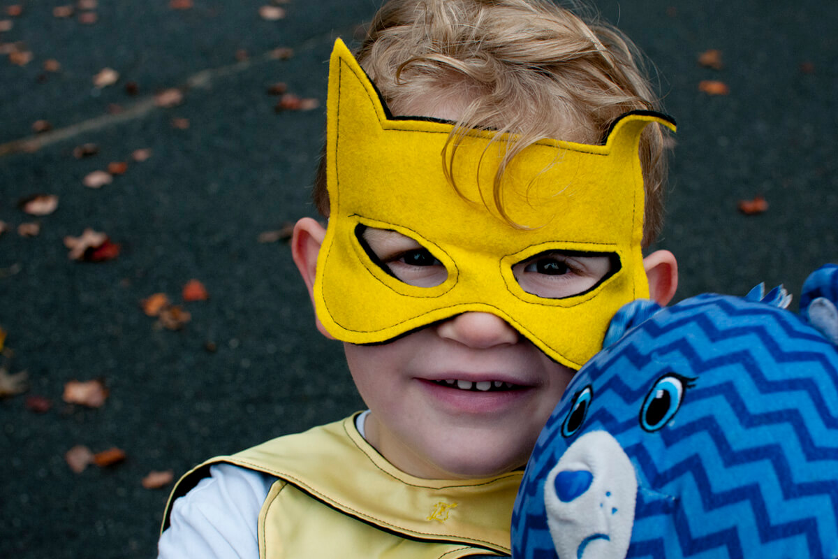 Cape and mask