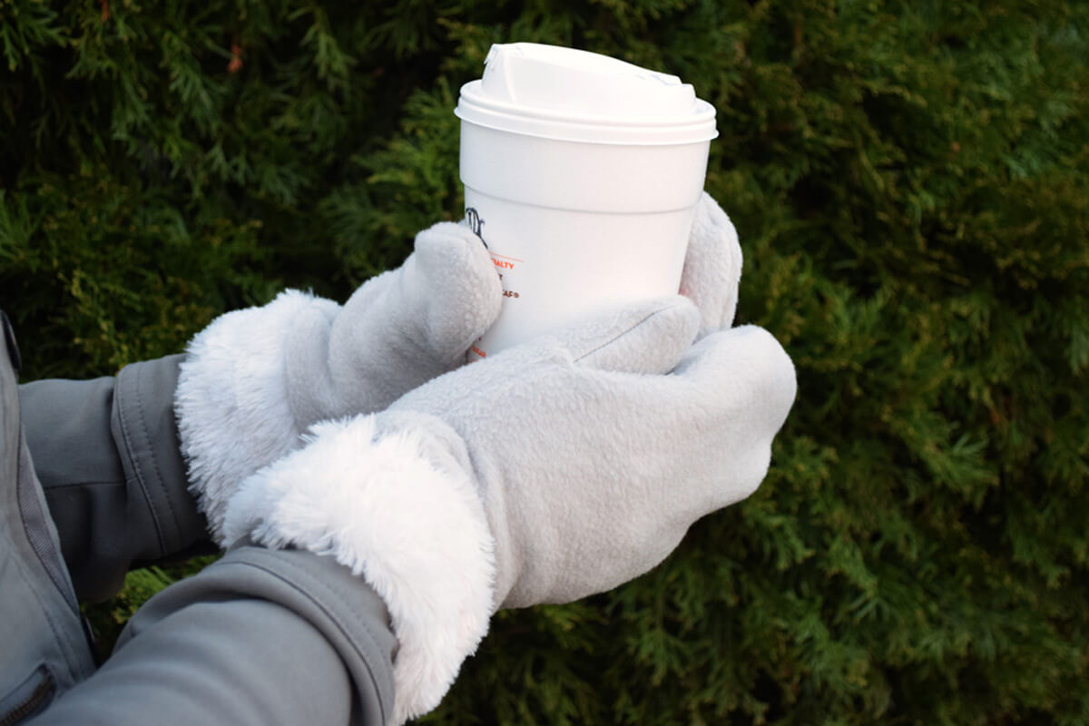 Fleece mittens