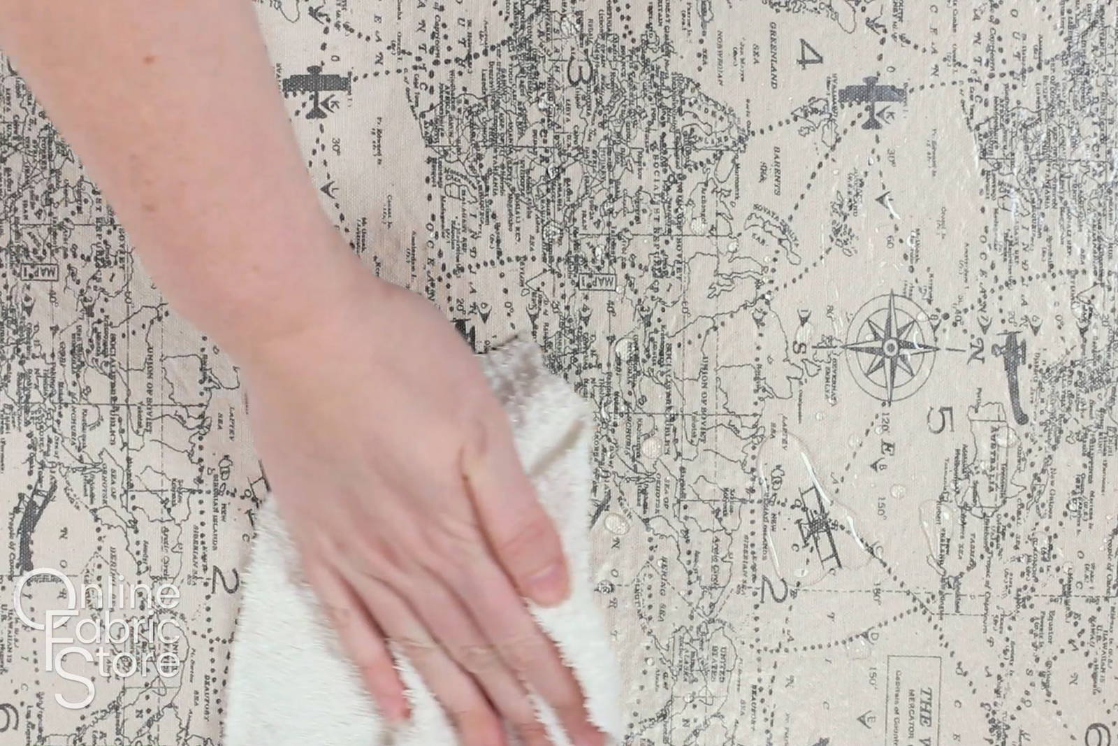 Wipe with a damp cloth
