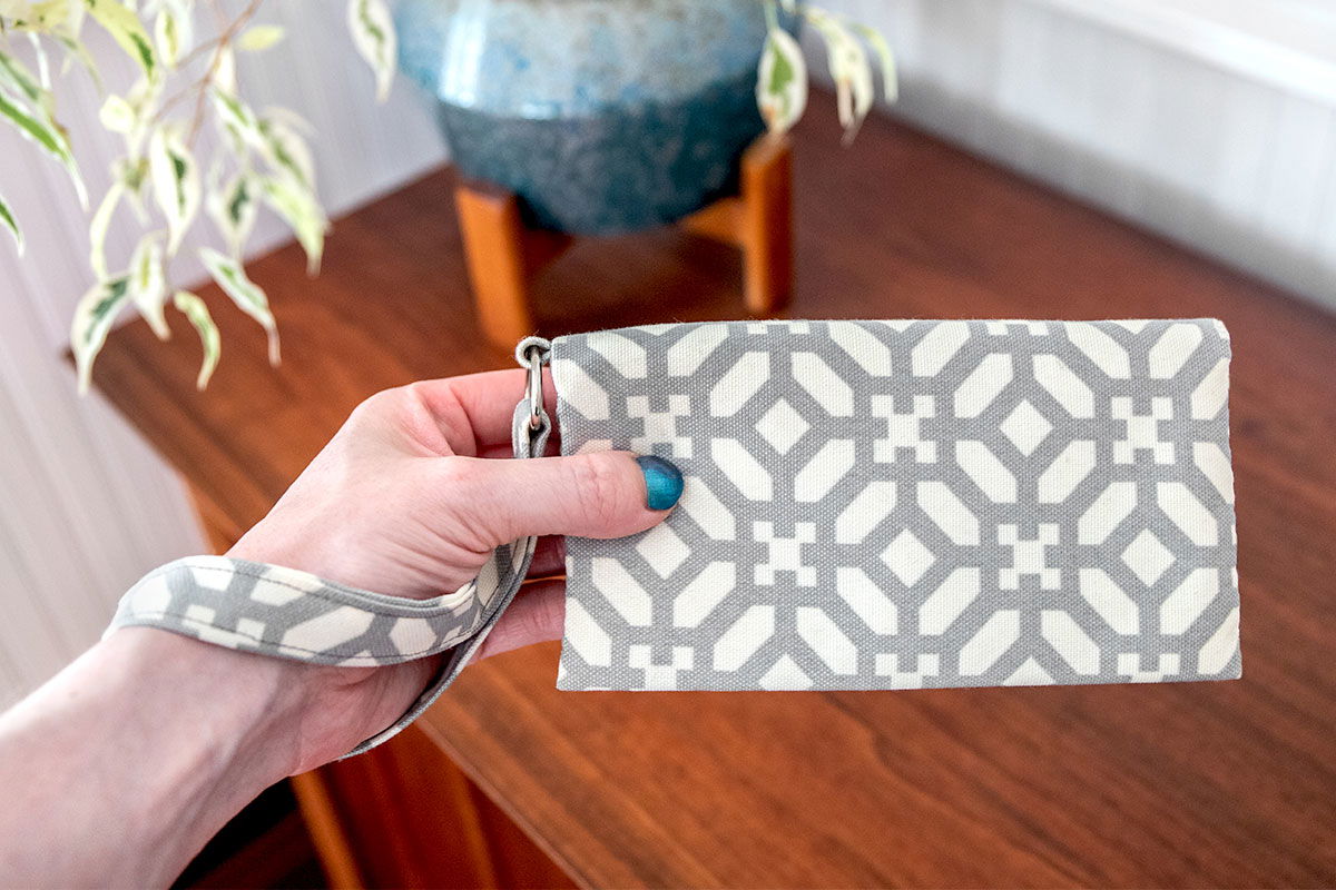 Wristlet Phone Wallet with Zipper Pocket